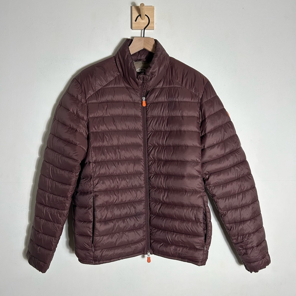 Save the Duck Quilted Puffer Jacket Size Medium Merlot/Wine Color EUC